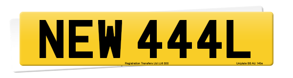 Registration number NEW 444L